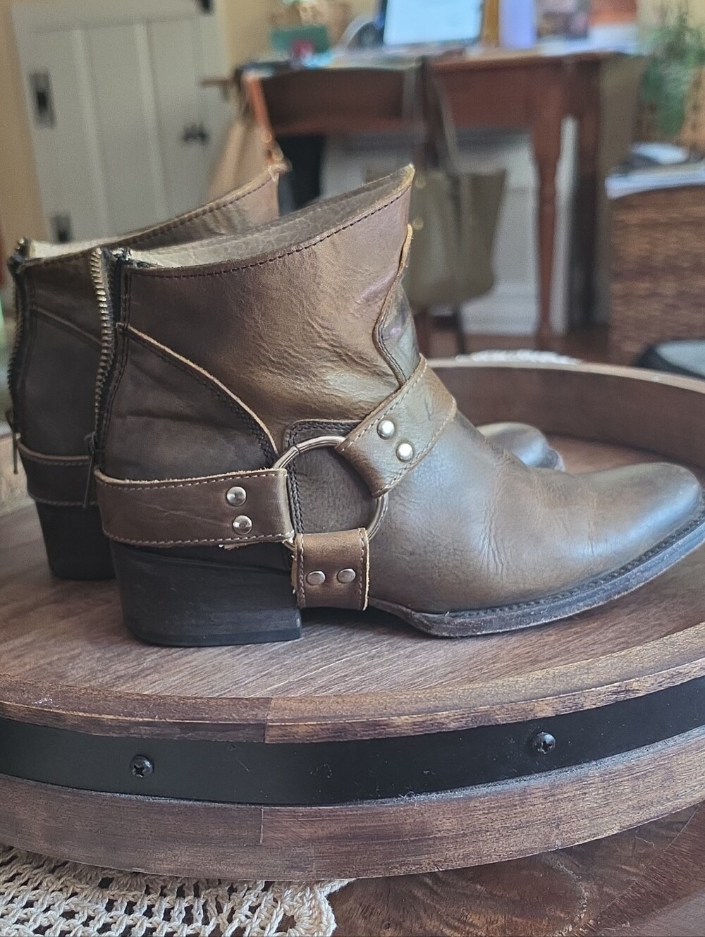 Freebird by Steven Olive Harness Ankle Boots